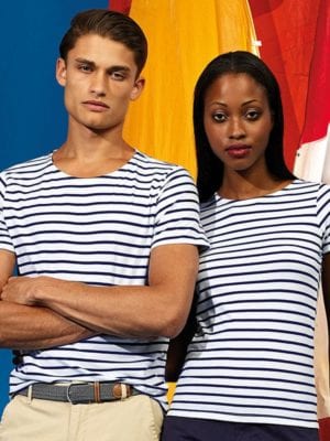 T-shirt marinière « coastal » homme à manches courtes
