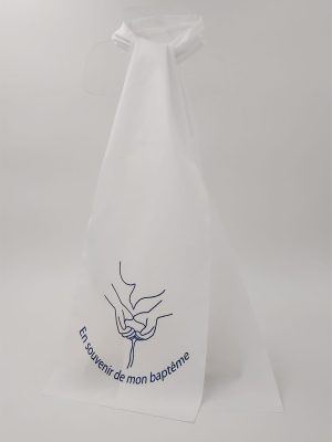 Écharpe pongée de baptême