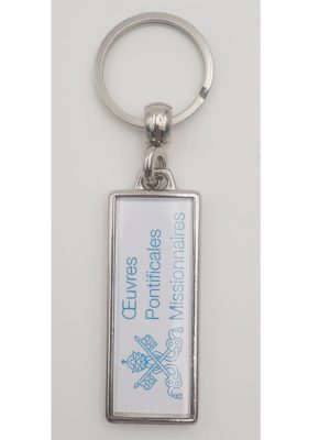 Porte-clé-métallique rectangulaire THOB42