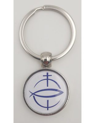 Porte-clé métallique rond THOB44