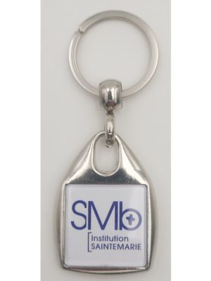 Porte-clé métallique carré THOB47
